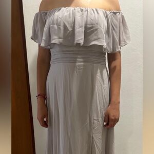 Bridesmaid grey dress